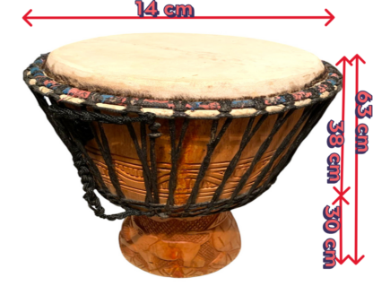 Djembe drum “Elephant carved” - Image 5