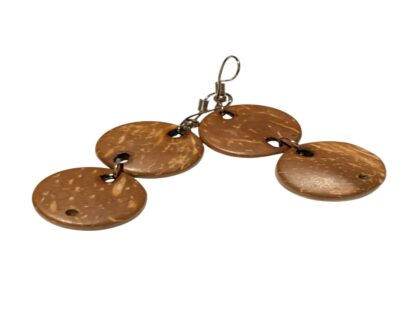 Earrings coconut shell design