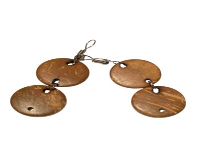 Earrings coconut shell design