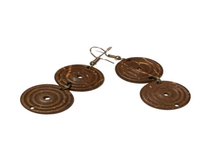 Earrings coconut shell design