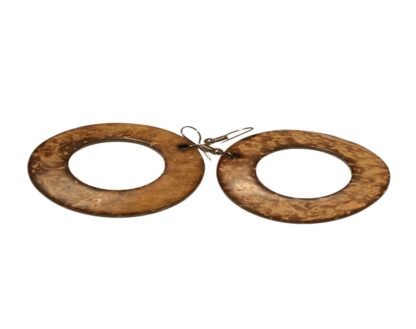 Earrings cow horn hoop
