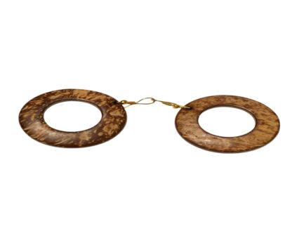 Earrings cow horn hoop