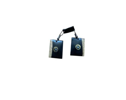 Earrings royal golden ebony