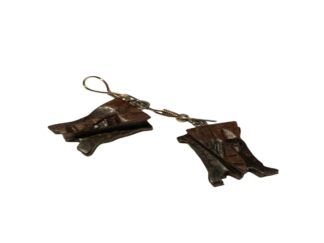 Earrings tribal mask