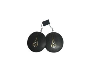 Earrings royal golden ebony