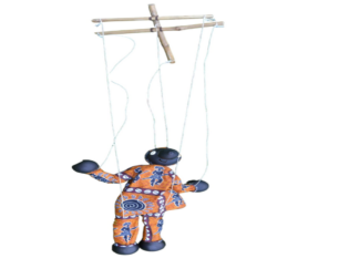 Marionette calabash doll