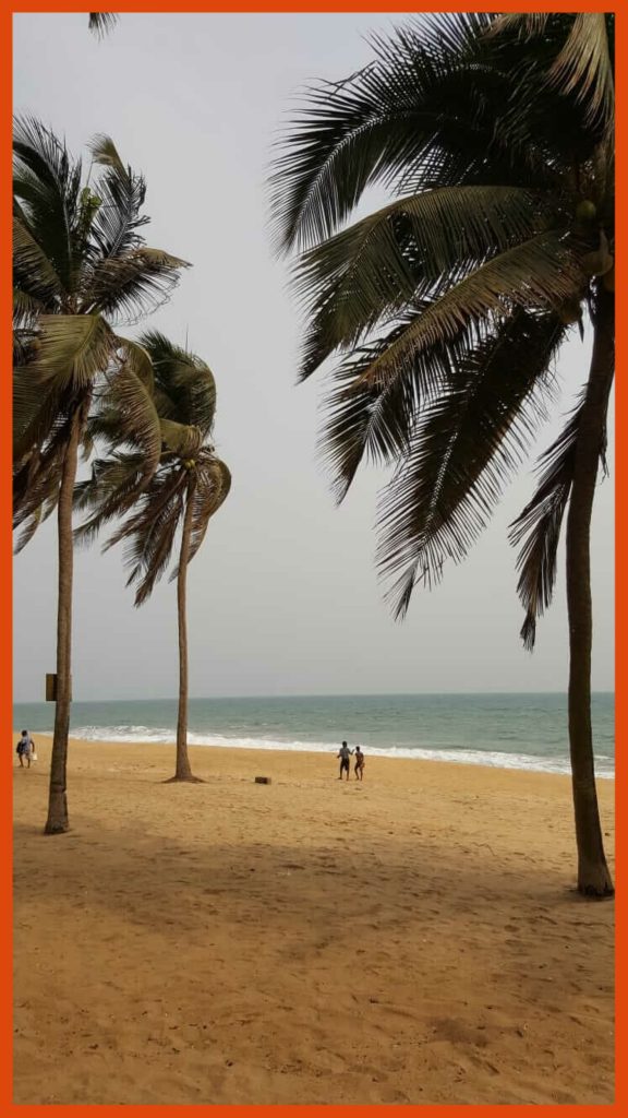 Togo, sandy beach Lomé